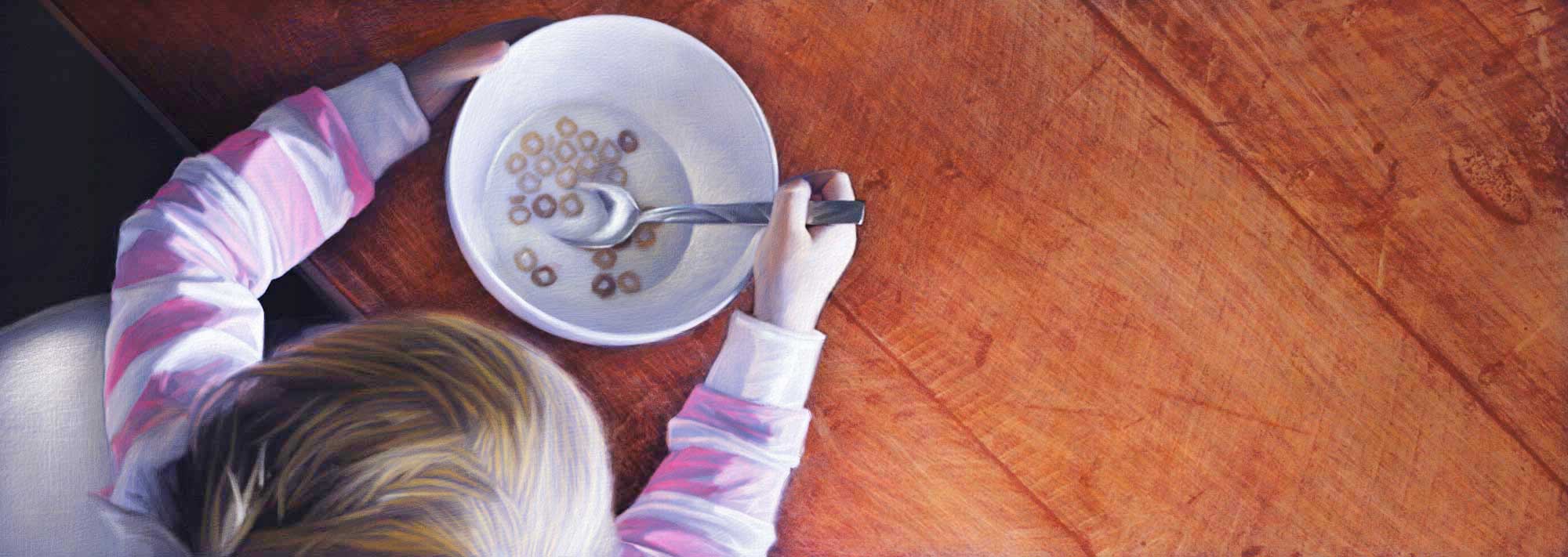Child Eating Cereal